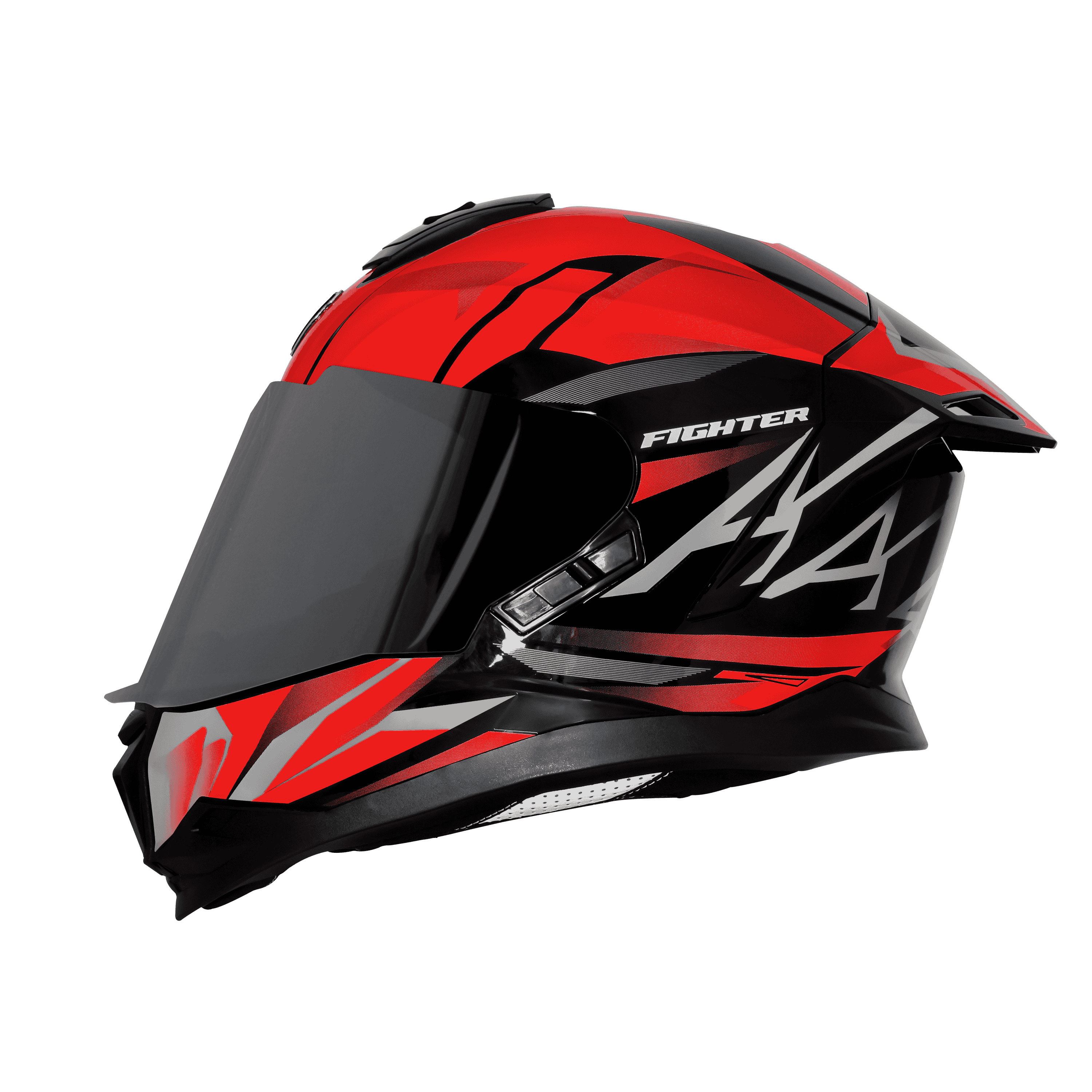 SBH-57 ISS FIGHTER F4 GLOSSY BLACK WITH RED
